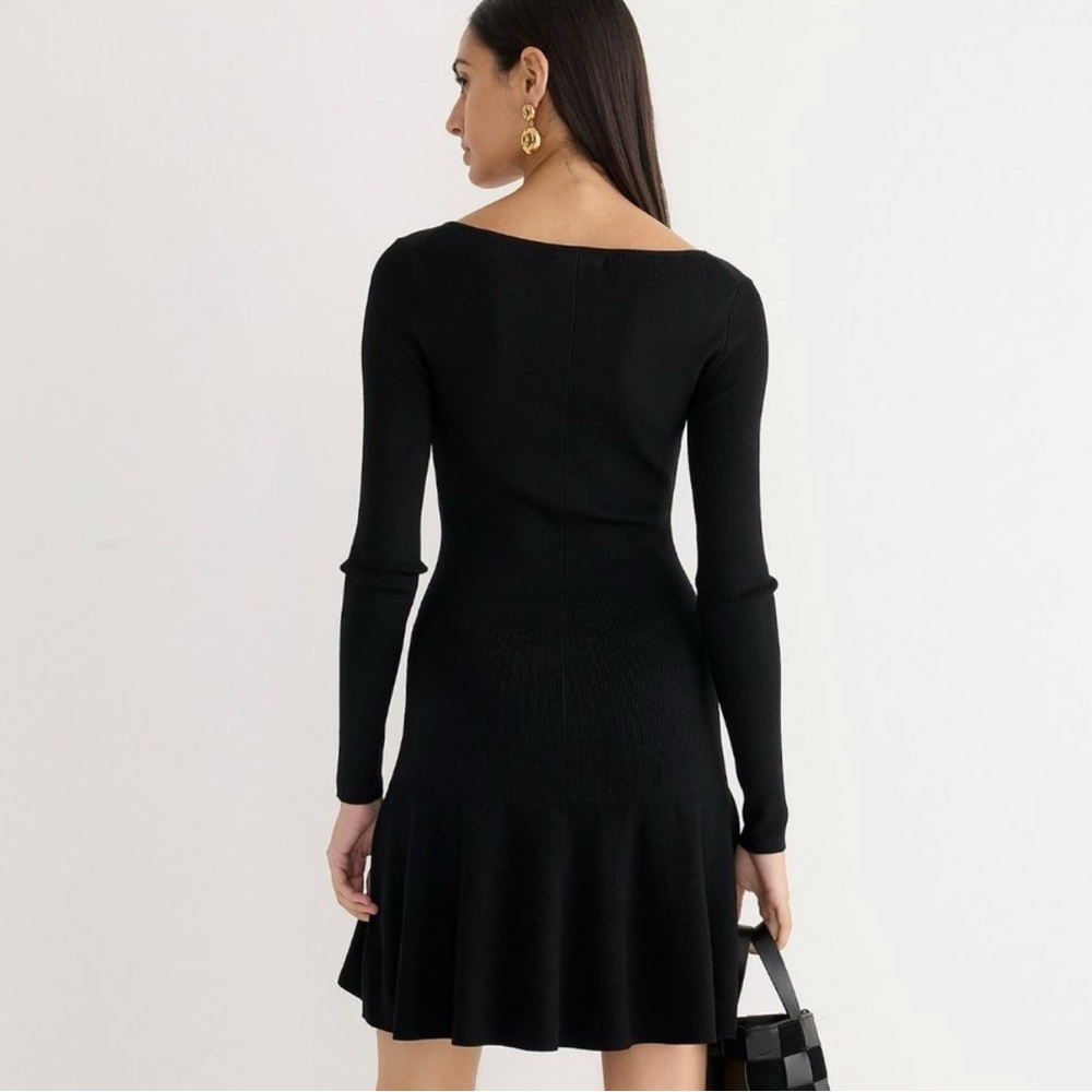J.Crew Ruffle-hem sweater-dress - Picture 3 of 7
